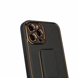 Uusi Kickstand Case tapauksessa iPhone 12 Pro jalusta vaaleanpunainen