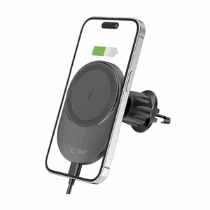 Tech-Protect MM15W-V1 auton puhelinteline MagSafe 15W induktiivisella laturilla ilmanvaihtoaukkoon - musta