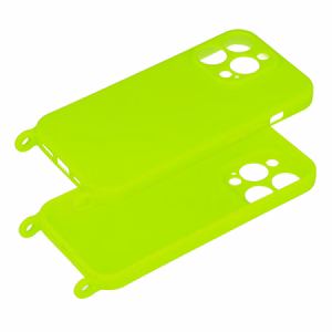Hihnasuojakuori silikoninen Iphone 13 Pro Max:lle - design 2 limetti