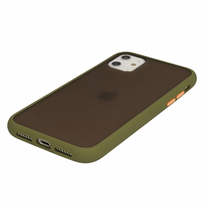Vennus Color Button Bumper Samsung Galaxy S21 Ultra:lle oliivi