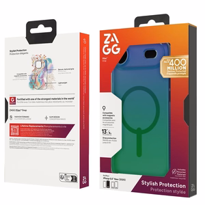 ZAGG suojakuori MILAN SNAP MagSafe-yhteensopiva iPhone 17 Air:lle raven feather