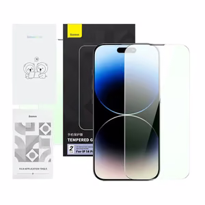 Karkaistua lasia, jossa on silmiensuojaussuodatin Baseus Crystal Series iPhone 14 PRO