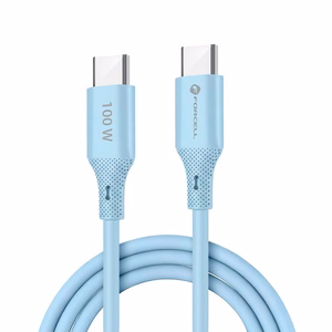Kaapeli USB A - Micro USB Forcell F-Energy QC3.0 2,4A 18W Silicone 1 m C341 sininen