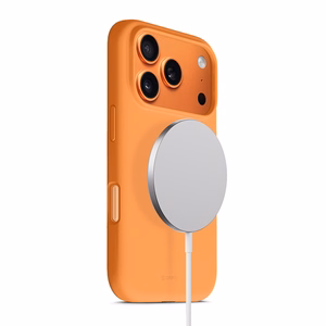 Crong Color Cover Magnetic MagSafe suojakuori iPhone 17 Pro -laitteelle, oranssi