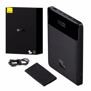 Baseus Blade varavirtalähde 20000mAh 2x USB 2x USB-C + USB-C kaapeli 100W (musta)