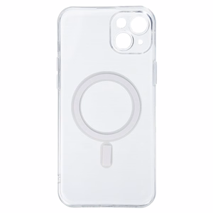 TEL PROTECT MagSilicone Suojakuori iPhone 15 Plus:lle läpinäkyvä