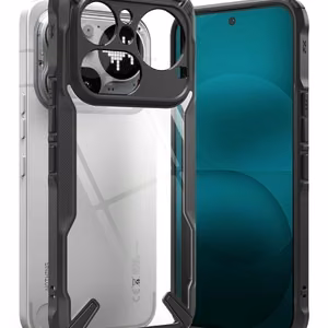Ringke Fusion X -suojakuori Nothing Phone 4A Pro:lle - läpinäkyvä ja musta