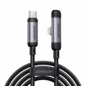 Joyroom S-A56 EnjoyX Series 90° USB-C - Lightning kaapeli 30W 1.2m - musta