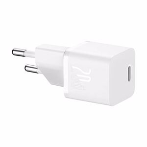 Mini-seinälaturi Baseus GaN5 20W (valkoinen)
