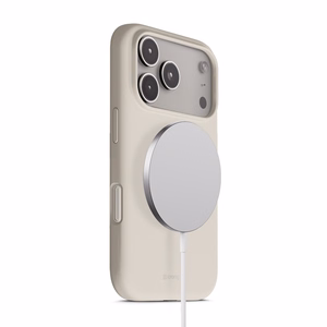 Crong Color Cover Magnetic MagSafe suojakuori iPhone 17 Pro Max -laitteelle, kivenbeige