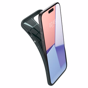 Spigen Liquid Air Suojakuori iPhone 15 Pro Max:lle - syvänvihreä