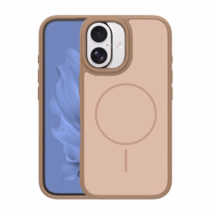 Frame Thin Mag case for iPhone 16 6,1" brown