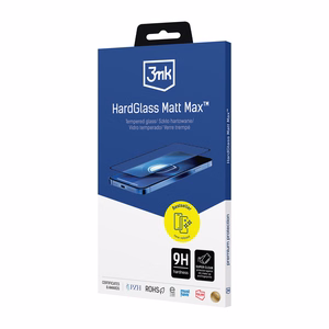 Matta karkaistu lasi 3mk HardGlass Matt Max Apple iPhone 12 Pro Max:lle