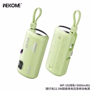 Varavirtalähde WK Design „WP-19 Companion“ vihertävä 5000mAh (22.5W)
