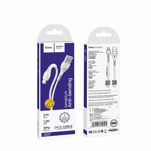 Kaapeli USB A - Micro USB Hoco 1 m X37 valkoinen
