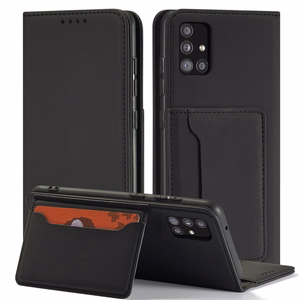 Magneettikorttikotelo Xiaomi Redmi Note 11 pussi kortti lompakko kortin haltija musta