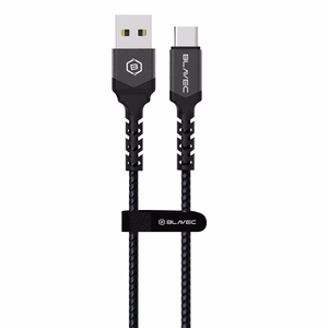 Blavec Cable Raptor punottu kaapeli - USB - Type-C - PD 66W 6A 2 m Apple CarPlay/Android Auto (CRA-UC6BG20) musta-harmaa