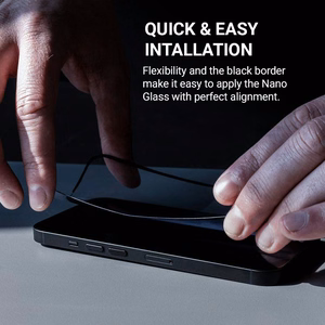 Crong Nano Glass joustava 100D hybridinäytönsuoja iPhone 15 Pro Max -laitteelle