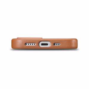 iCarer Kotelo Nahkakotelo Suojus iPhone 14 Plus ruskea (MagSafe-yhteensopiva)