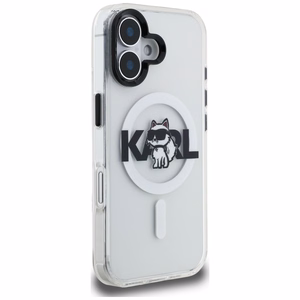 Karl Lagerfeld IML Choupette Sketch Logo MagSafe Suojakuori iPhone 17:lle - kirkas