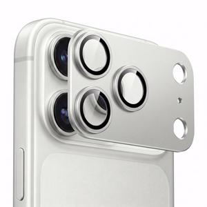 Tech-Protect Camfull Fit+ -karkaistu kameran suojalasi laitteelle iPhone 18 Pro Max – hopeanvärinen