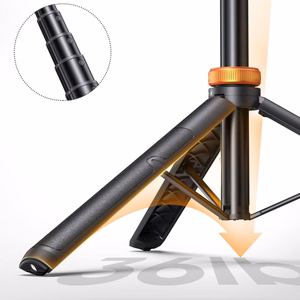 Tech-Protect L03S Bluetooth selfie stick with remote control, tripod up to 148cm and head 180 - black