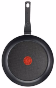 TEFAL B5670453 Simply Clean paistinpannu, halkaisija 24 cm, kiinteä kahva, musta