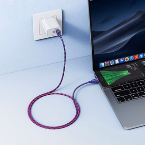 Kaapeli USB A - Micro USB Hoco 2,4A 1 m X116 gradientti violetti