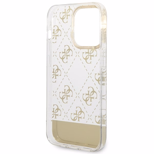 Guess GUHCP14XHG4MHG iPhone 14 Pro Max 6.7 "kulta / kulta hardcase 4G Pattern Script
