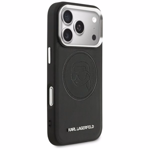 Karl Lagerfeld K Head Point Logo MagSafe Suojakuori iPhone 17 Pro Maxille - Musta