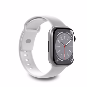 Puro Icon Silikoninen Hihna Apple Watch 38 / 40 / 41 mm:lle - Valkoinen (2 kpl)