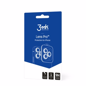 Kameralinssien karkaistu lasi 3mk Lens Pro Apple iPhone 15 musta