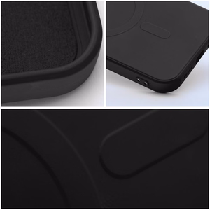 Case for Samsung A37 Silicone Mag Cover compatible with MagSafe (camera protection) black