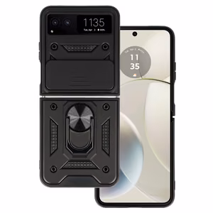 Slide Camera Armor Suojakuori Motorola Razr 40 5G:lle musta