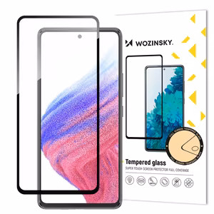 Wozinsky Full Glue Tempered Glass 9H koko näytön peittävä karkaistu lasi mustalla kehyksellä Samsung Galaxy A54 5G -puhelimelle