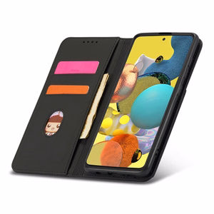 Magneettikorttikotelo Xiaomi Redmi Note 11 pussi kortti lompakko kortin haltija musta