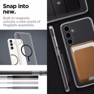 SPIGEN suojakuori ULTRA HYBRID Onetap Ring yhteensopiva MagSafe SAMSUNG S23 FE musta