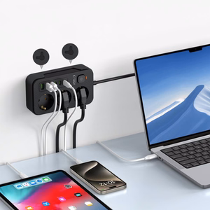 Tech-Protect PC3X6 Virtariba 3 Pistoketta 240V + 3xUSB-A + 3xUSB-C 200cm Musta