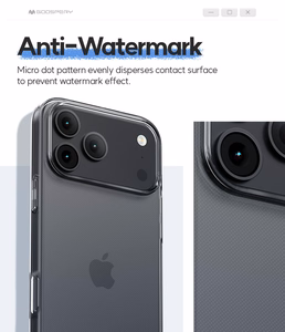 Mercury Jelly Clear Suojakuori Apple iPhone 17 Pro läpinäkyvä