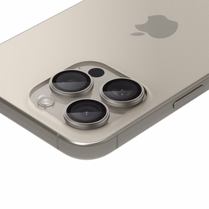 Spigen Optik.tR EZ Fit kameran Näytönsuoja iPhone 14 Pro / Pro Max / 15 Pro / Pro Maxille - Natural Titanium 2 kpl