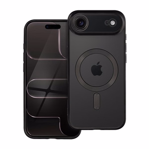 Suojakuori iPhone 17 AIR:lle Electro Mag Cover yhteensopiva MagSafen kanssa musta