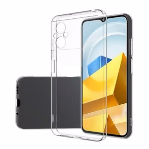 Suojakuori Xiaomi Poco M5 -puhelimelle, Ultra Slim 0,5 mm takakuori, läpinäkyvä