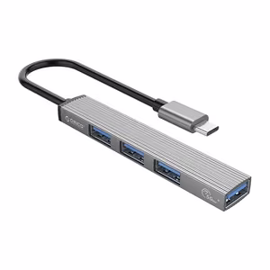 Orico AH-13 USB-C Hub telakka-asema 1x USB-A 3.0 + 3x USB-A 2.0 - harmaa