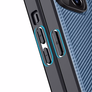 Dux Ducis Fino kotelo kansi iPhone 14 Plus sininen nylon