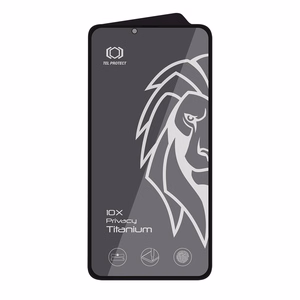 Karkaistu lasi Tel Protect 10X Privacy Titanium iPhone 13 Pro Max:lle (kirjekuori)