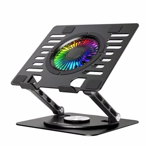 Wozinsky WDCX-X16-AS CoolBase RGB 360° Jäähdytysteline Kannettavalle Tietokoneelle ja Tabletille - Musta