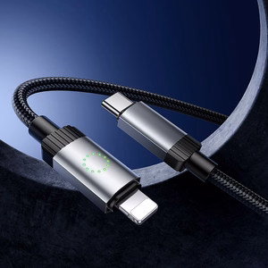 Kaapeli USB-C Lightning Hoco PD 27W 1 m X117 musta
