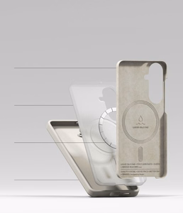 Ringke Silikoninen MagSafe Suojakuori Samsung Galaxy S26:lle beige