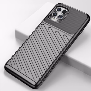 Thunder Case Joustava Kova Rugged Cover TPU Kotelo Motorola Moto G100 / Edge S musta