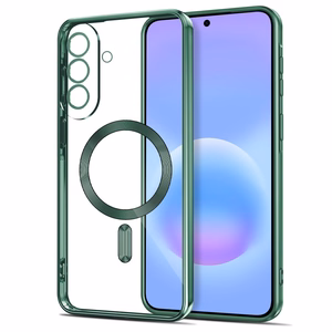 Tech-Protect MagFlex MagSafe -suojakuori Samsung Galaxy A37 5G:lle - läpinäkyvä vihreä